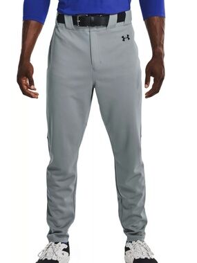 Under Armour Men's Gameday Vanish Piped Baseball Pants Gray/Black Size Large